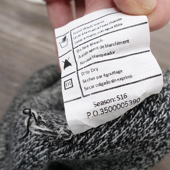 Carhartt Hat Beanie Mens One Size Gray Knit Cuffed Watch A18 100111 Made USA - Picture 5 of 5